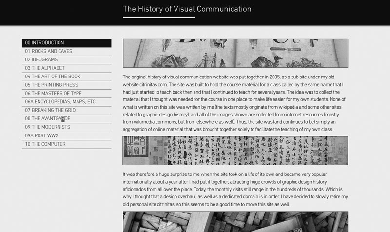 designonething's tweet photo. History of Visual Communication: A excellent and comprehensive history site curated by Elif Ayiter. These gems are my favorite parts of the internet. 
#historyofgraphicdesign #visualdesign #graphicdesign 

https://t.co/AQZwqiPivt https://t.co/wr8ktfMwuz