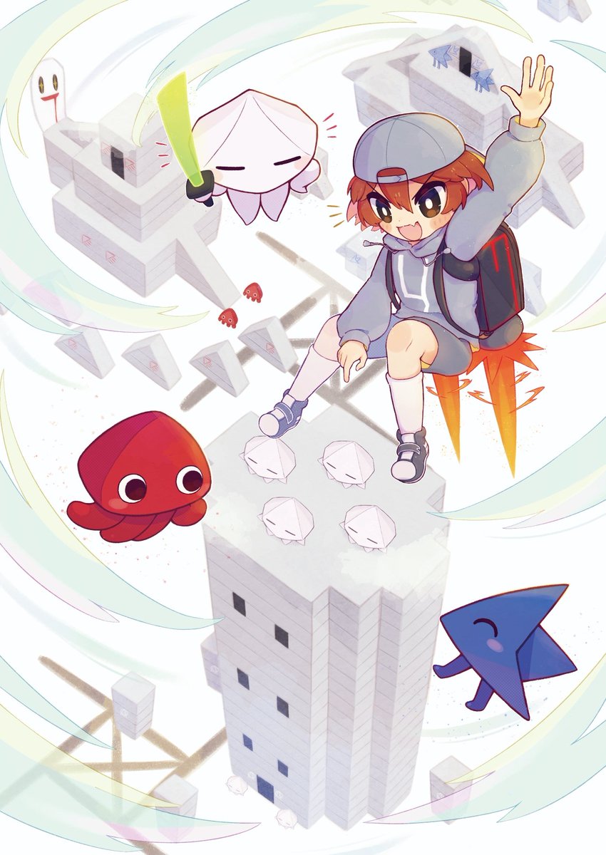 タコヤリイカ世界 うぃとる ゆめにっき派生 けこりんのイラスト タコヤリイカ世界 うぃとる ゆめにっき派生 けこりんのイラスト