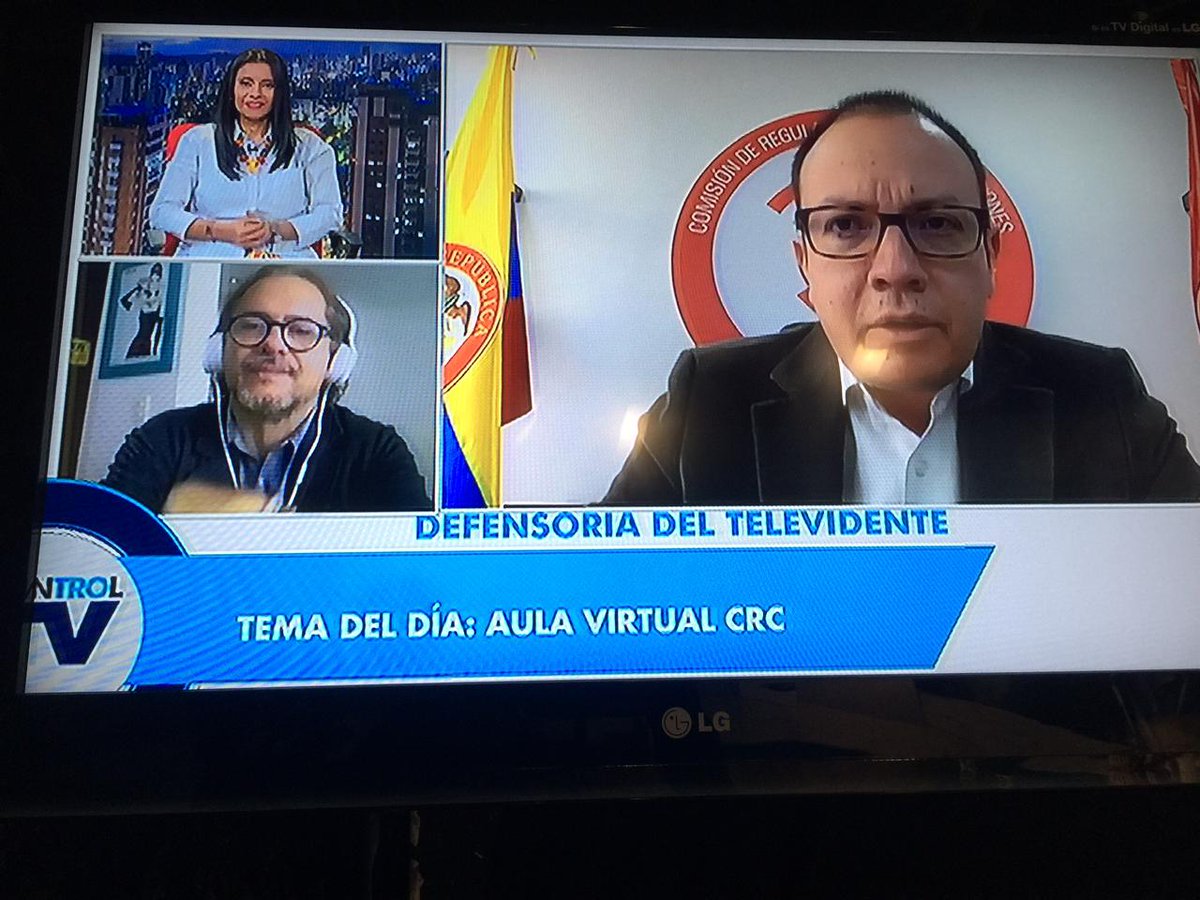 TROControlTV's tweet photo. Sergio Martínez Medina, Director ejecutivo de la @CRCCol, contará sobre aula CRC.  Una plataforma digital gratuita, que fortalece las capacidades y competencias necesarias de los usuarios, para una recepción de contenidos audiovisuales crítica, provechosa y responsable. @CanalTRO https://t.co/dnq7p2B5kG