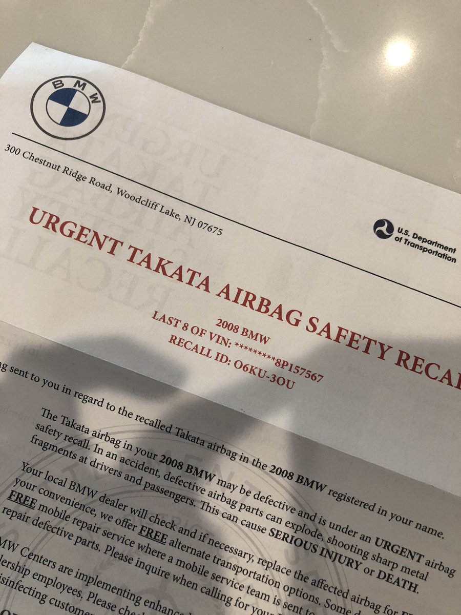Hey <a href="/BMW/">BMW</a> <a href="/BMWUSA/">BMW USA</a>  this car was sold over a year ago, TO A BMW DEALER. We have called to tell you this, yet you keep sending shit.  GET YOUR SHIT TOGETHER AND STOP WASTING YOUR AND YOUR CUSTOMERS’ MONEY
