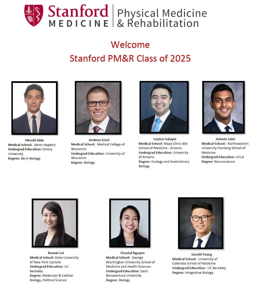 Stanford_Ortho's tweet photo. Introducing the #Stanford Department of Orthopaedic Surgery, PM&amp;R and Orthopaedic Surgery 2021-2022 Interns! #ortho #2021match #welcome https://t.co/xCbmekYaXK