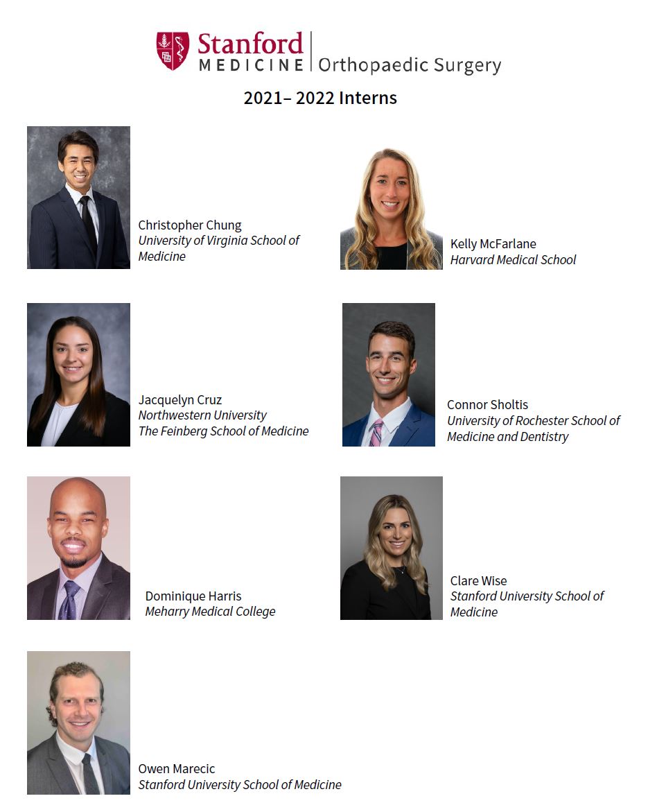 Stanford_Ortho's tweet photo. Introducing the #Stanford Department of Orthopaedic Surgery, PM&amp;R and Orthopaedic Surgery 2021-2022 Interns! #ortho #2021match #welcome https://t.co/xCbmekYaXK