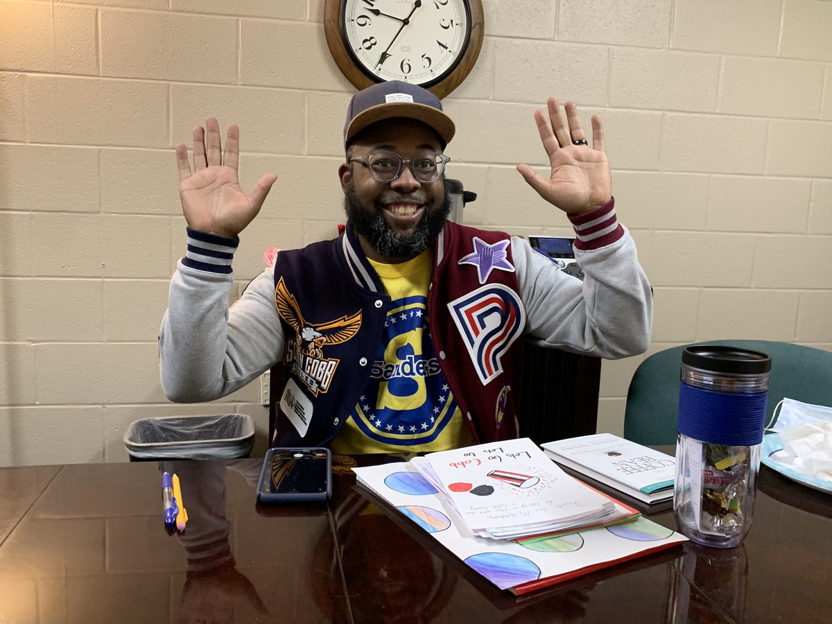 kath_bender's tweet photo. Thank you @CobbSchools Board Member @Tre4CobbSchools for taking the time to visit and see first hand the great things happening at @SandersES1 today! #sanderspride @lbailey801 @Mtc1914 @laine3kat https://t.co/InhXKhsiDf