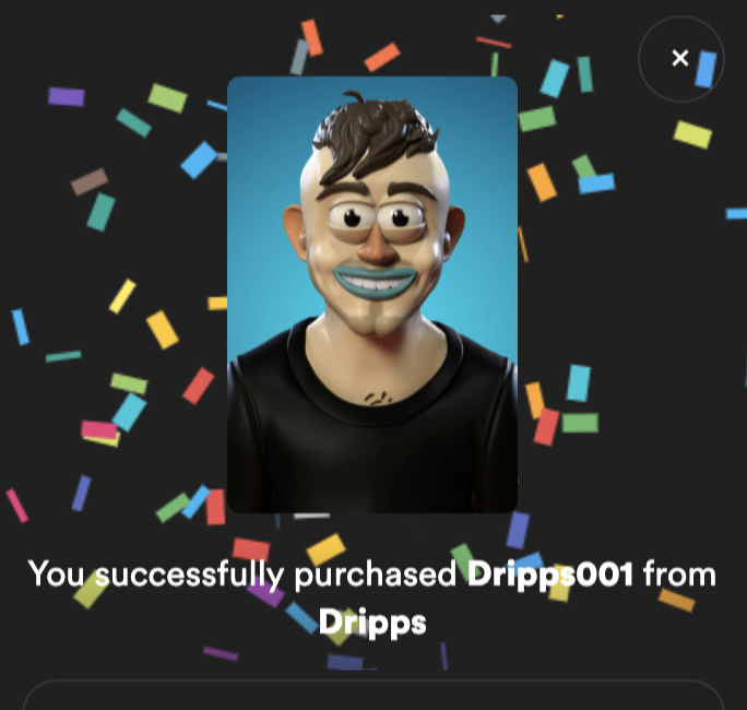 NFTracker's tweet photo. Just picked up @GetDripps first piece. Check it out these #NFT's look beautifully made. Amazing work! #NFTcollectibles https://t.co/9JVJ8f4CeT