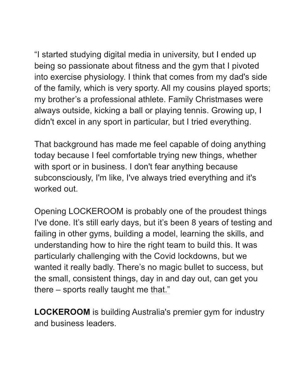 shirtsofstartup's tweet image. “I started studying digital media in university, but I ended up being so passionate about fitness and the gym that I pivoted into exercise physiology...”

Featured: LOCKEROOM

#shirtsofstartups #founderstory #gym #fitness #workout