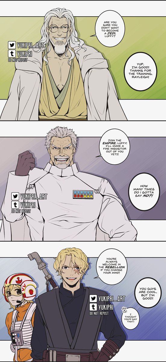 YukiPri — One Piece x Star Wars AU
