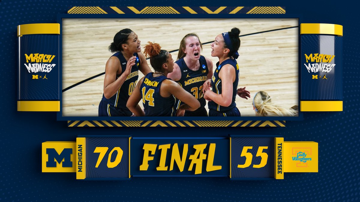 umichwbball's tweet image. NOT DONE YET. 

SWEET 16 FOR THE FIRST TIME EVER.

#goblue #ncaaw