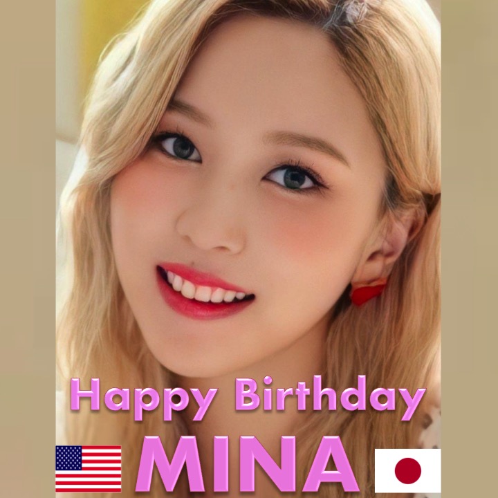 WORLDMUSICAWARD's tweet photo. Happy Birthday to #TWICE's beautiful and talented #Mina! 👩‍🎤🎂‍🍾🎁🎉🎇 ☀️👑  #미나 @JYPETWICE 
https://t.co/zzDx1abUmX https://t.co/WKKHs7Pmek