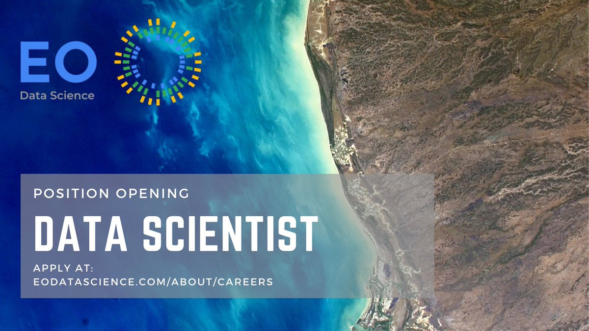 EOdatascience's tweet photo. We are hiring! There is an exciting opportunity for an EO Data Scientist and Senior EO Data Scientist to join our team full-time, from anywhere! You can apply for either position through our parent company, @ngis_australia: https://t.co/Bouz93ToUA https://t.co/4TTJ9ccgzt
