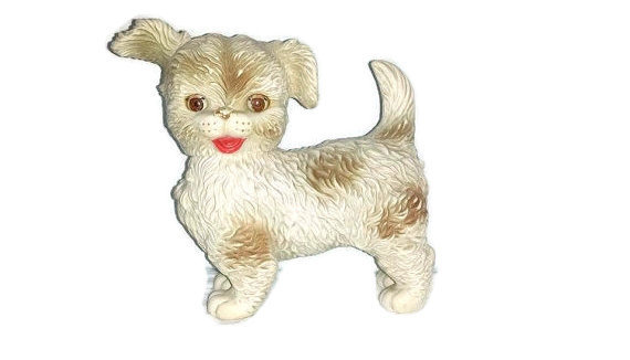 JunkYardBlonde's tweet photo. Woofie the Loveable Pup Squeak Toy by Edward Mobley 1961 Arrow Rubber & Plastics Co https://t.co/jfMfBA55mz #Gotvintage #JunkYardBlonde #Etsysellsvintage #ArrowRubber https://t.co/Otxk7EjTYO