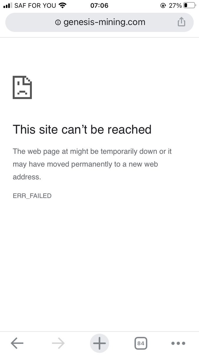 ONakecy's tweet photo. @GenesisMining Error message https://t.co/79zKE9L1gE