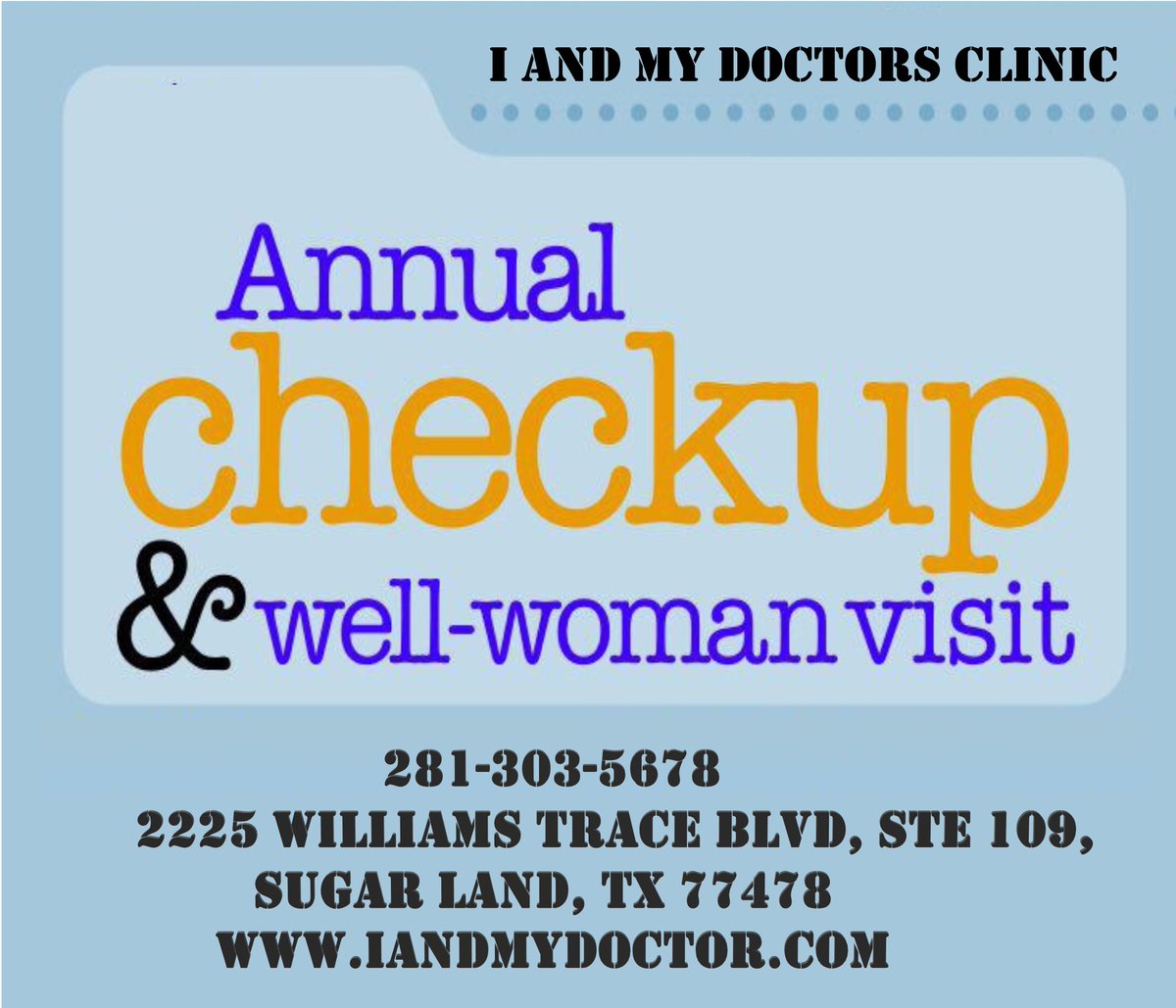 AndDoctors's tweet photo. #WellWomanVisit

Feel free to Call Us on 281-303-5678
2225 Williams Trace Blvd, Ste 109, Sugar Land, TX 77478
https://t.co/1n7Jxzm7Gl
#primarycarephysician #familyphysician #healthcareinsugarland #familydoctor #doctornearme #physiciannearme #bestdoctorinsugarland #bestphysician https://t.co/zr9YKwQeBv