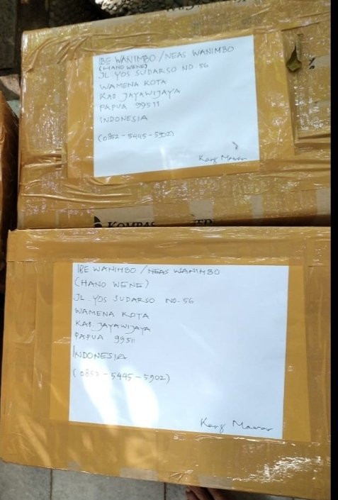 Pak Presiden <a href="/jokowi/">Joko Widodo</a> sy kirim buku hanya 2 kardus ke Wamena. Biaya kirimnya, Pak, Rp. 7,4 juta. Mohon program pengiriman gratis buku2 ke taman bacaan masyarakat di seluruh Indonesia setiap tgl 17, diadakan lagi. Sungguh itu sangat membantu para pegiat literasi negeri ini.