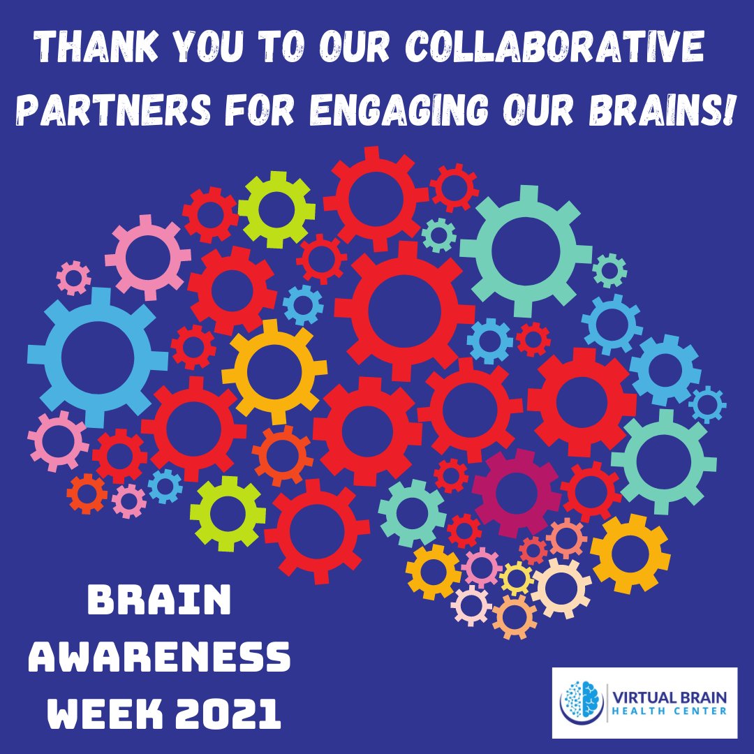 VirtualBrainCtr's tweet image. 🙏Thank you to our #BrainAwarenessWeek2021 partners &amp;amp; industry #experts for sharing their knowledge to optimize #brainhealth during #BrainWeek.  📣@AlzCleveland @cath_jordan1 @keepersrule @tcufaro @RecruitmentLlc @pcfaust @SarverKali @DrKrystalCuller @dana_fdn &amp;amp; others🚫Twitter