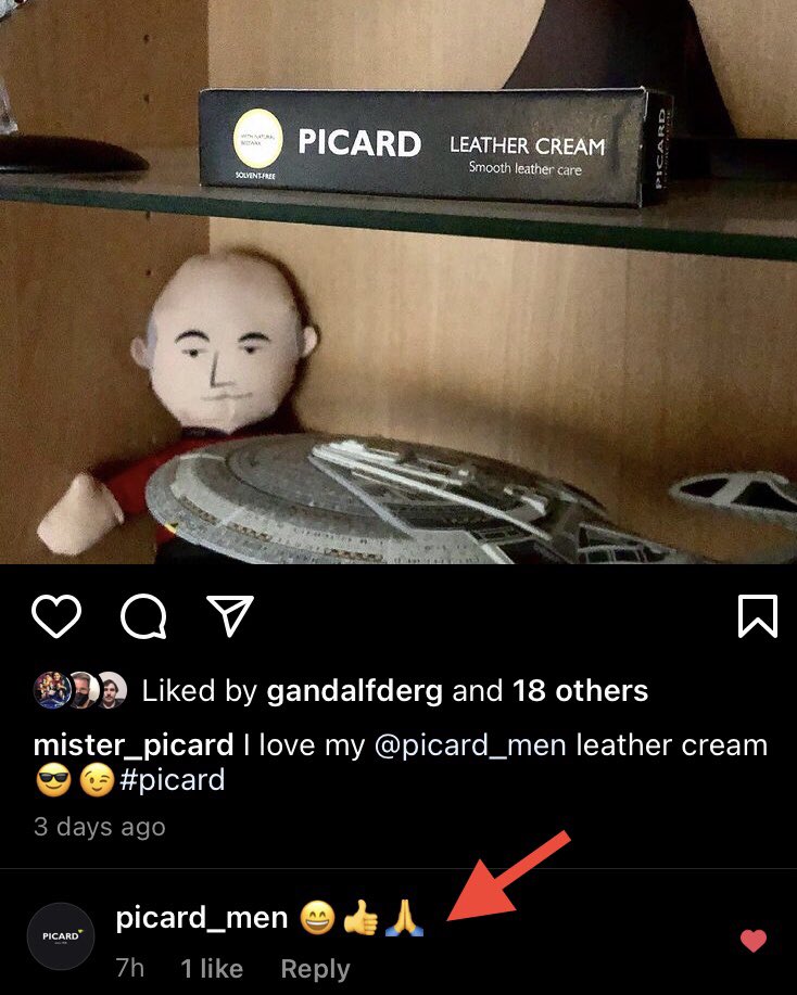 Herr_Ikithon's tweet photo. I just realized that I totally forgot to mention that the PICARD Insta account replied to my post about their awesome leather cream ππ #ImHopeless #ButThenSoAreTheyHaha https://t.co/QeXe3MSQTR