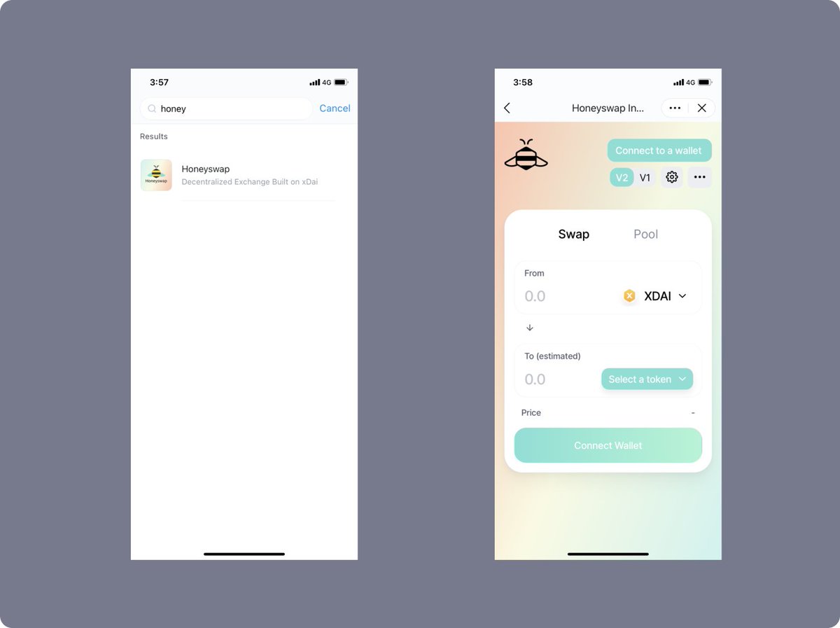 imTokenOfficial's tweet image. Thanks to the new custom networks feature, imToken now supports @xdaichain !😎

Simply add xDAI to your networks (via 1 click in the Chainlist DApp) to send tokens &amp;amp; use DApps:

@DeusDao @honeyswap @perpprotocol @componentx @Omen_eth @SwaprEth + more

Welcome to imToken! 🙏