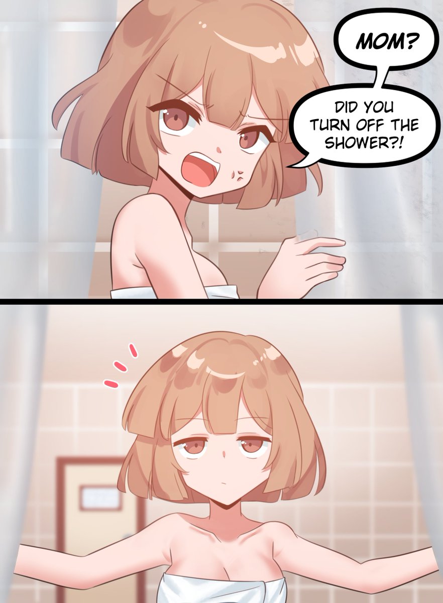 A warm shower... 