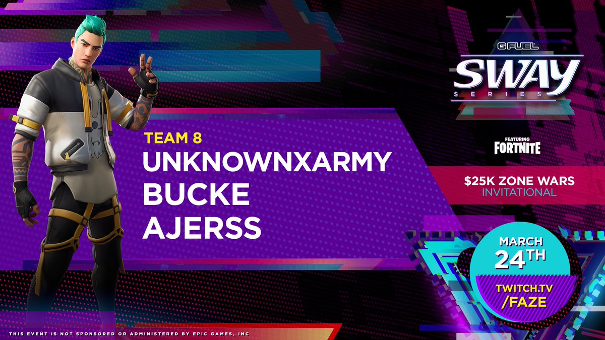 SWAY SERIES - TEAM 8 @UnknownxArmy1x @BuckeFPS @Ajerss Tomorrow at 4pm ET o...