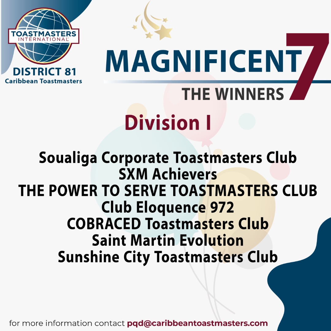 District 81 - Caribbean Toastmasters (@d81_caribbeantm) on Twitter photo 