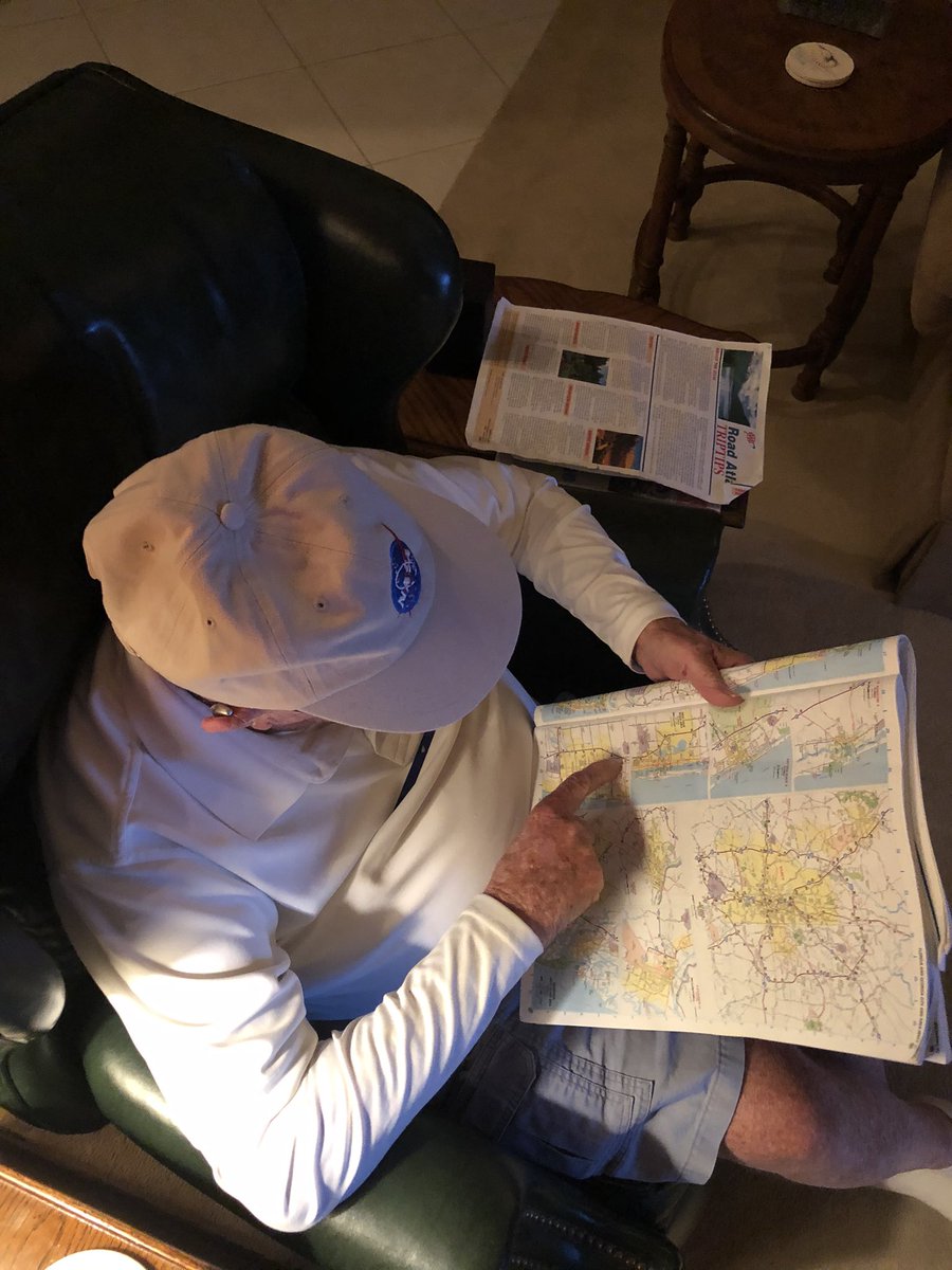 tlambers8's tweet photo. grandpas vs satellites circling Earth providing timely information on which route to take is an all time rivalry https://t.co/AMWHkhxJ4S