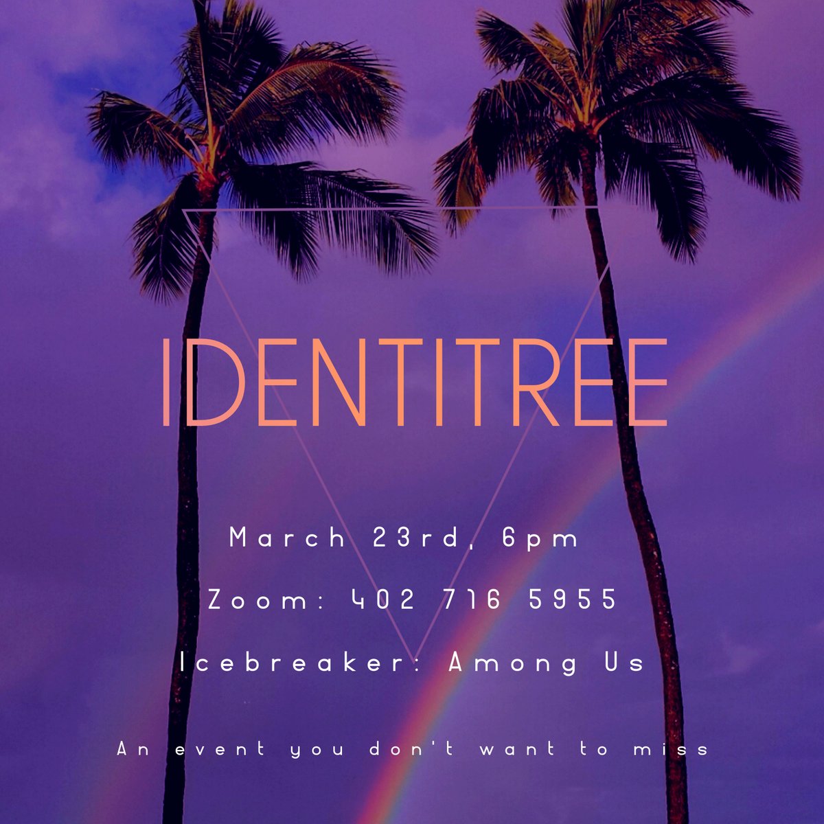 untclarkhall's tweet photo. Join us tomorrow at 6pm via zoom for our Identitree event! Play Among Us and learn about the many different identities represented here in campus. Take an active part in putting a stop to discrimination by spreading awareness about how the people around you identify! https://t.co/ua6uoAWC4a