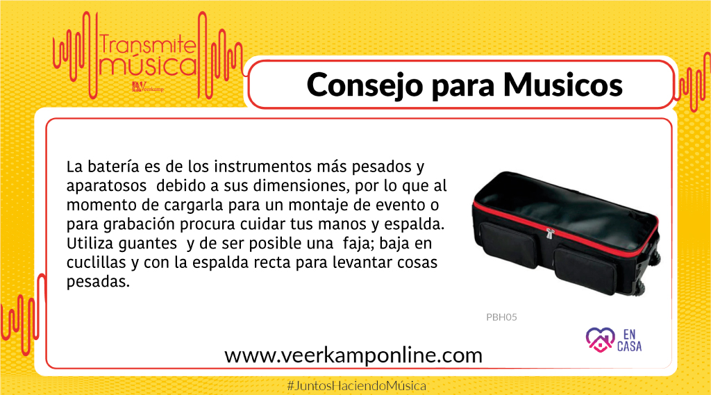 veerkamp's tweet photo. 🚨Transportar una batería no es nada sencillo, cuida tu instrumento y cuídate a ti. 🙌

Da click: https://t.co/xBRSFcyOwn

#JuntosHaciendoMúsica 🎶 https://t.co/qbv7BrhKAs
