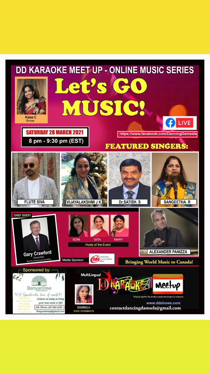 Join us this Saturday at 8pm for a scintillating musical evening!! You don't need a FB account to watch this event. Just click this link when we go LIVE!! Don't miss it!! m.facebook.com/events/2627702…