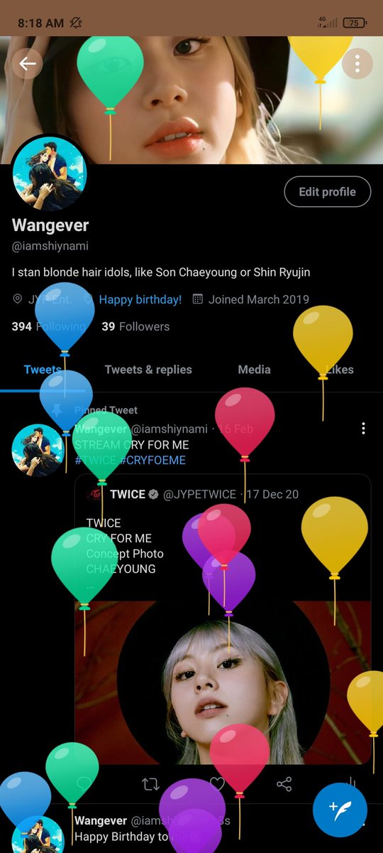 chaeminexx's tweet photo. wiieeee🥰 Thankyouuu twitter #HappyMinaDay #HappyBirthdaytoMe https://t.co/fUQqEWtqGu