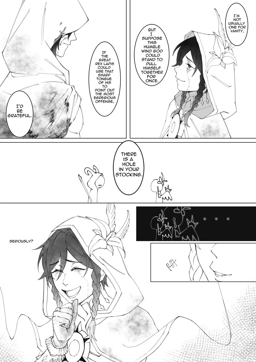 syruubi's tweet photo. Uh, warning for a bit of blood I guess? I wanted to draw some more serious zhongven dialogue but I'm not even sure if it made sense in the end _(:3」∠)_ 
I still don't know how to draw them at all...I should practice a bit more https://t.co/7WInMuTEPU
