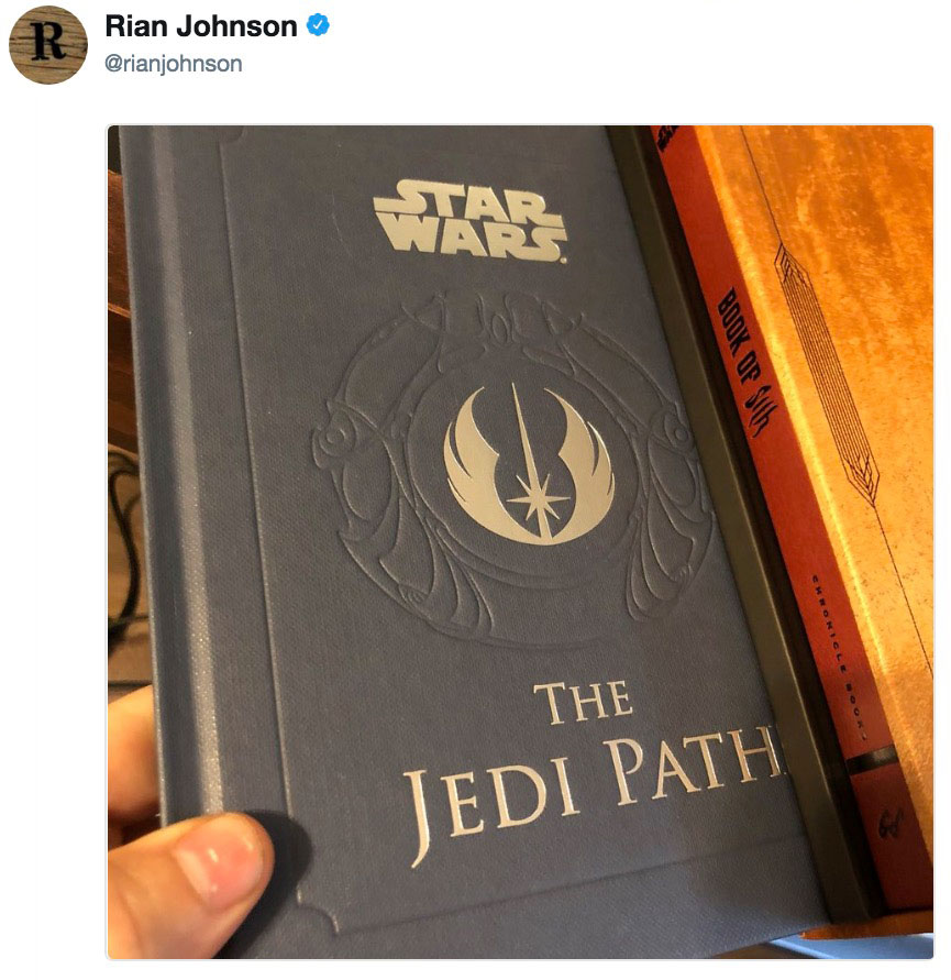 The term *I think* was first used in Dan Wallace's The Jedi Path: A Manual for Students of the Force.And wait, what is Rian Johnson doing in this picture?!