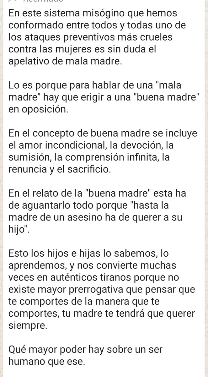 izainas's tweet photo. De todo lo que he leído sobre el tema de Rocío Carrasco, me han pasado esto por whatsapp, me parece lo más acertado y con lo que más coincido. Es largo, pero merece la pena. #RocioEstamosContigo #RocioYoTeCreo #RocioYoSíTeCreo 

(PARTE 1) https://t.co/CmC7Gwa8UZ