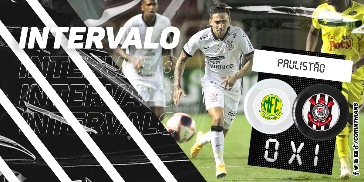 Corinthians's tweet photo. INT | Intervalo por aqui! Coringão na frente.

#MIRxSCCP (0-1)
#VaiCorinthians https://t.co/h6Zo3rCnzt