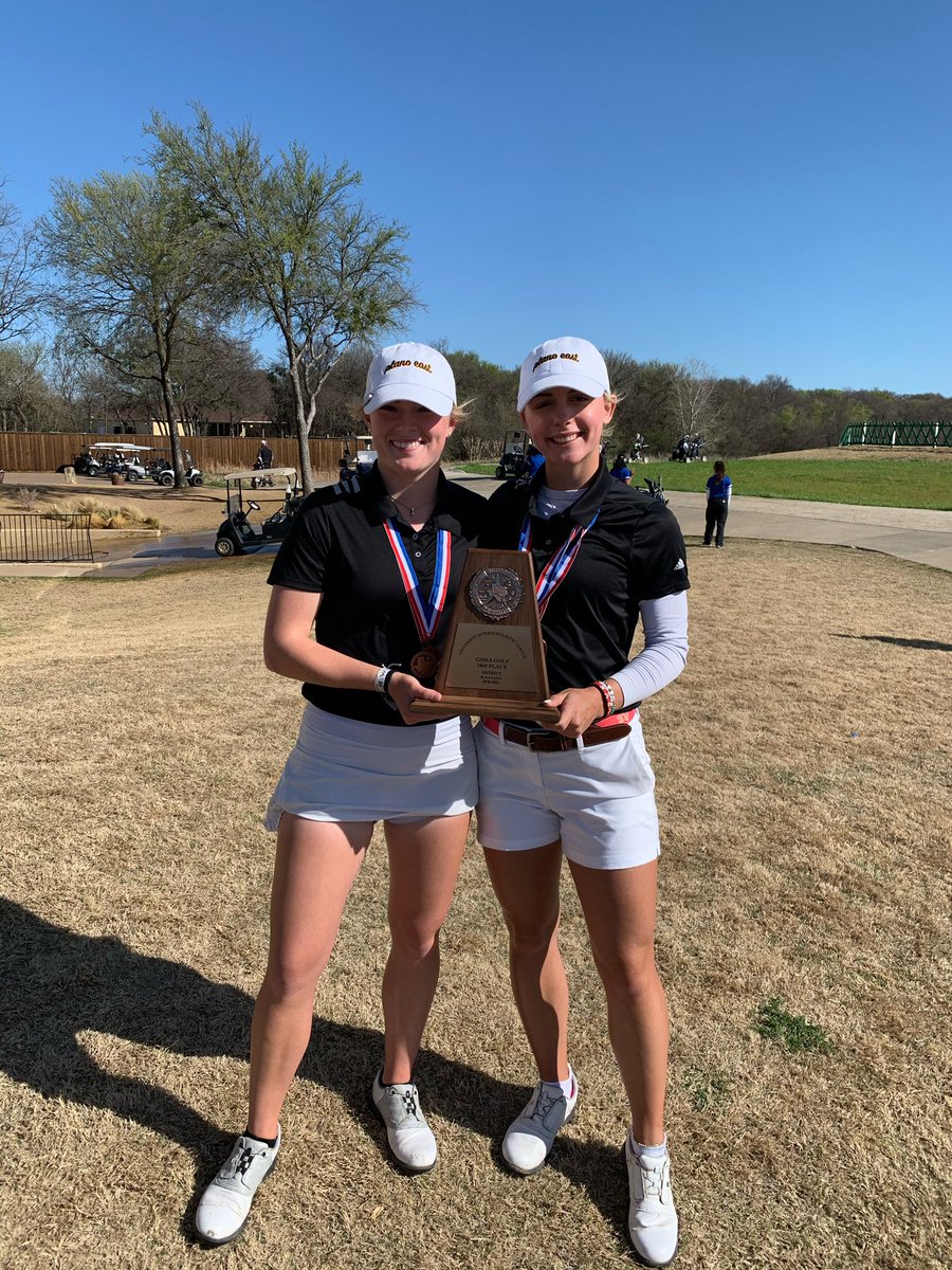 Congratulations to @BrecklynFlan and @meamea_winans for finishing 1st Team All-District at the District 6-6A golf tournament held at The Tribute. Meagan fired rounds of 75-75 and Brecklyn shot rounds of 75-76. ❤️ these two girls!