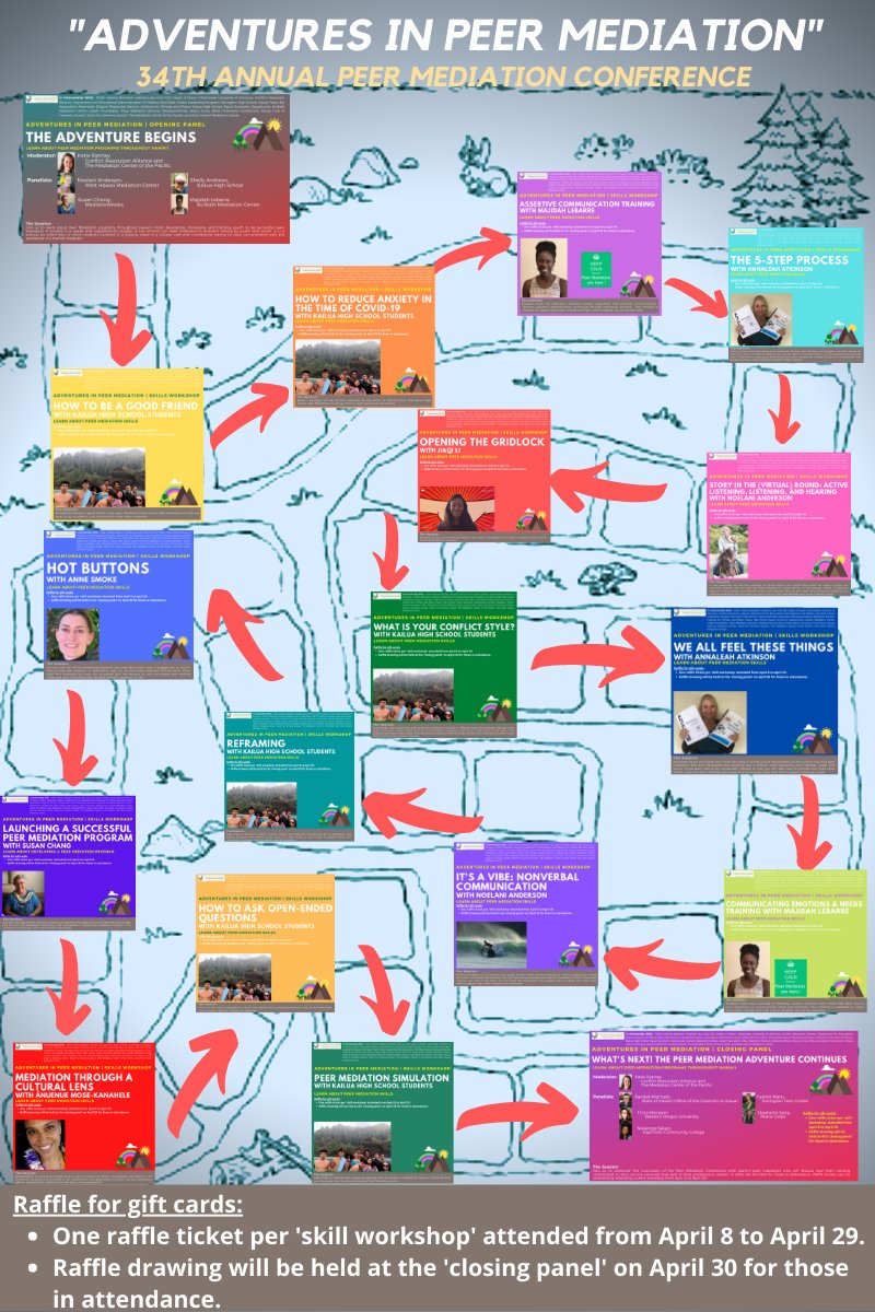 Teach For America Hawaiʻi (@tfahawaii) on Twitter photo Join us for the 34th Annual Peer Mediation Conference (PMC) “Adventures in Peer Mediation” from April 7, 2021 to April 30, 2021. <a href="/SparkMMatsunaga/">Matsunaga Institute</a> adventurebegins.eventbrite.com #AdventuresInPeerMediation Join us for the 34th Annual Peer Mediation Conference (PMC) “Adventures in Peer Mediation” from April 7, 2021 to April 30, 2021. <a href="/SparkMMatsunaga/">Matsunaga Institute</a> adventurebegins.eventbrite.com #AdventuresInPeerMediation