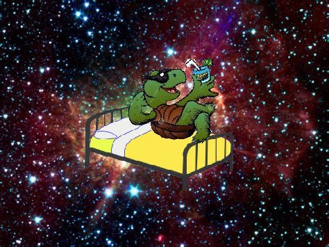 MoB4884's tweet photo. @ds106dc A 🐢floating through 🪐☄️ holding a 🍹 on a 🛏 ! #ds106 #tdc3358 https://t.co/wTFZnp7XiE