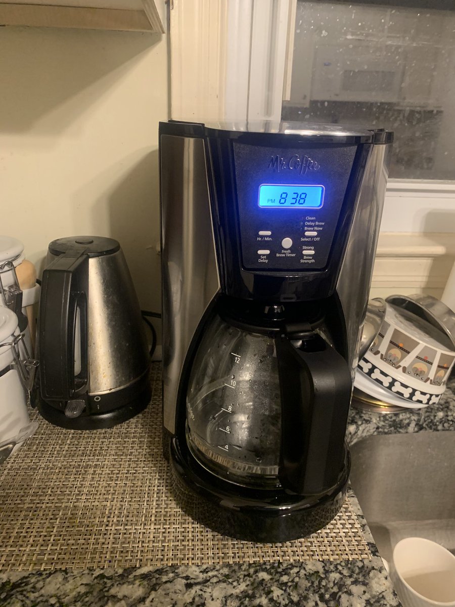 The most exciting thing that’s happened to me this year is buying this new coffee maker that you can set to automatically brew the next morning.
