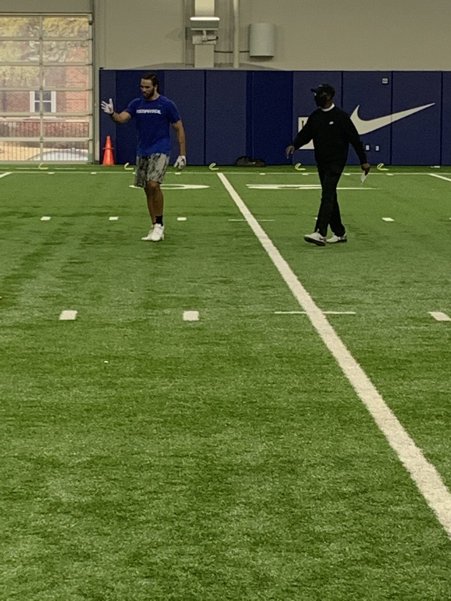 T-minus 2 days and counting until the NFL Pro Day for G10 Legends <a href="/theKCG18/">Kylen Granson</a> and <a href="/RyanBecker97/">Ryan Becker</a>! Special thanks once again to <a href="/_SportsTrust/">SportsTrust Advisors</a> and NFL coaching legend Larry Kirksey for some last minute fine tuning before the big day! We are ready! G10 ready! <a href="/NFLProDays/">NFL Pro Days</a>