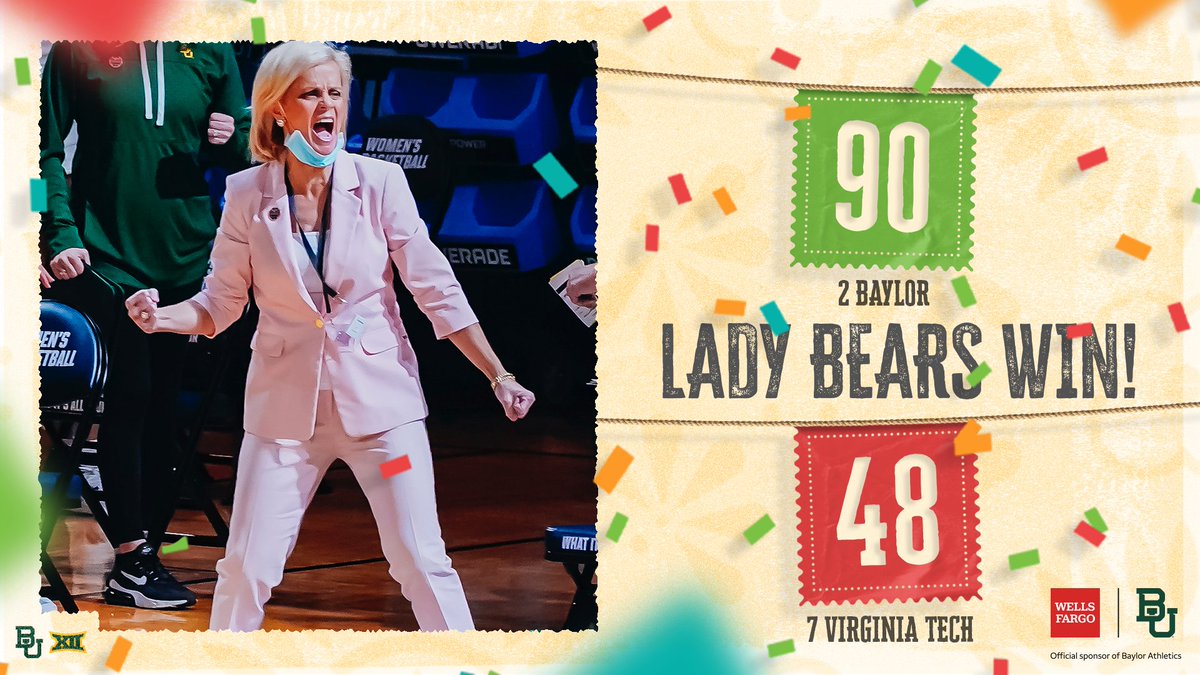 How 𝑺𝑾𝑬𝑬𝑻 it is! We're headed to our 1️⃣2️⃣th-straight Sweet 16 💃

Presented by Wells Fargo

#SicEm | #ncaaW