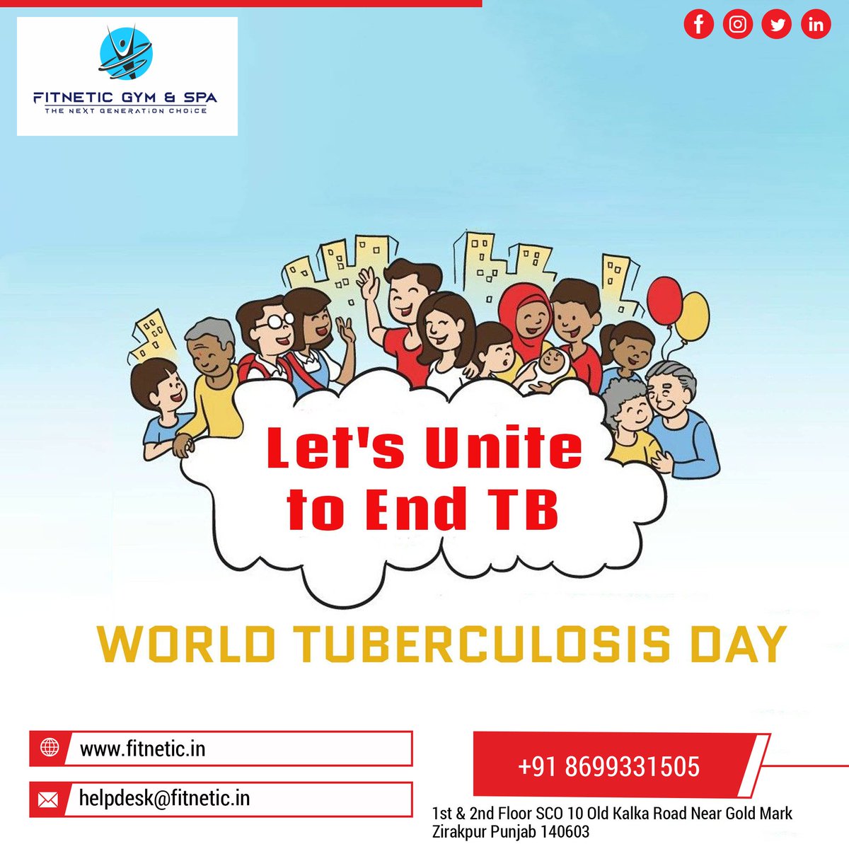 AndFitnetic's tweet photo. #wordtuberculosisday
Let's Unite to end TB https://t.co/UM6aGzEoqX