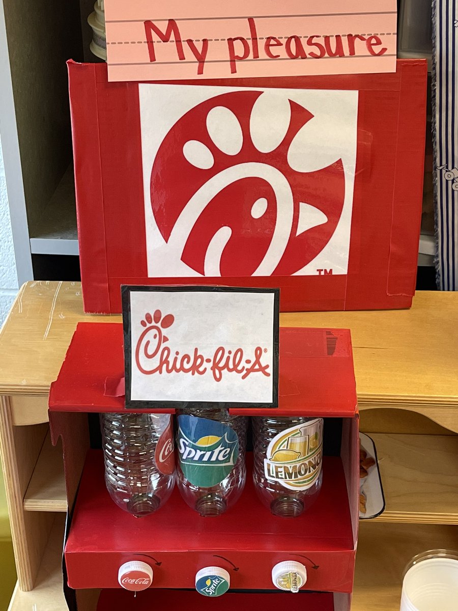 HolemanLindsey's tweet photo. A special thank you to the North Olmsted @ChickfilA for helping Ms. Megan’s class complete their Chick-fil-A center in their classroom.  They even sent nuggets for all of the students! @RedwoodALCS @ALExcellence https://t.co/qGQPjGmmqo