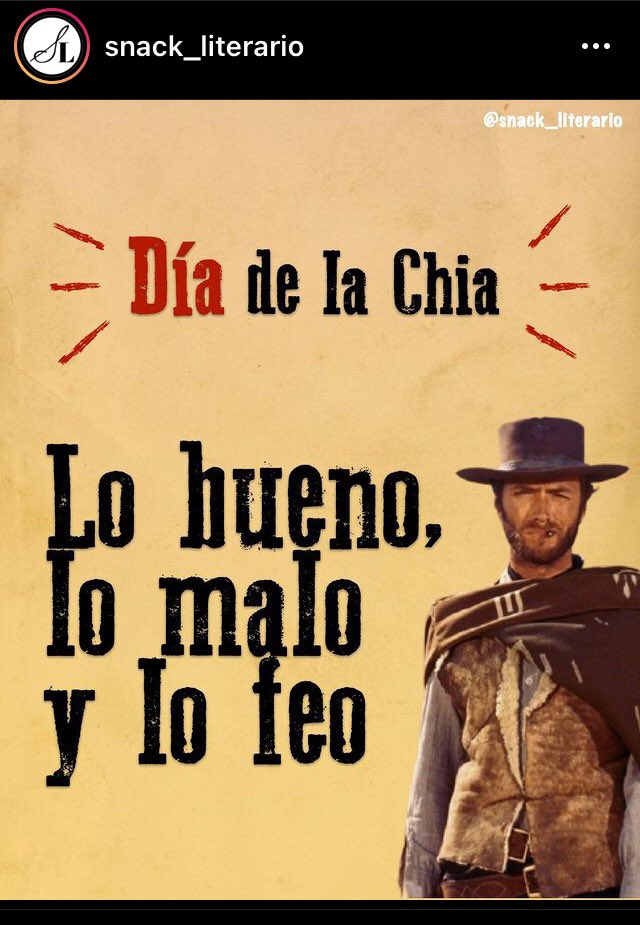 snackliterario's tweet photo. Feliz martes para todos❗️Hoy #DiadelaChia les dejamos en nuestro IG “Lo bueno, lo malo y lo feo” de esta semilla 👇👇👇 https://t.co/z7W4cveIEU