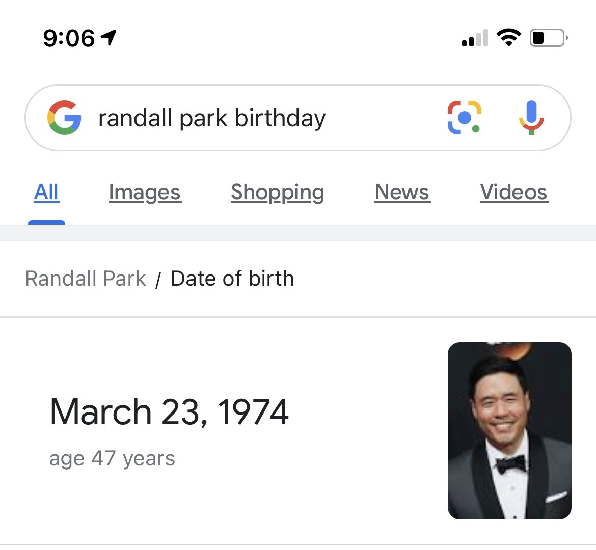 GUYS IT S RANDALL PRKS BIRTHDAY GIVE HIM SOME LOVE HAPPY BIRTHDAY RANDALL PARK 