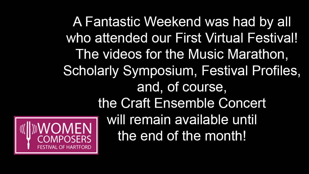 HartfordWCF's tweet image. Fantastic Weekend!

womencomposersfestivalhartford.com