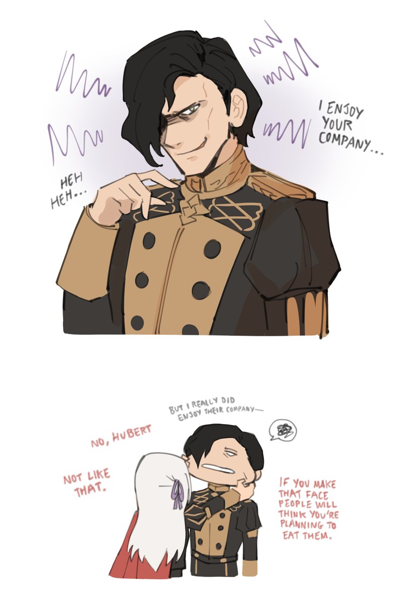 Rare smiles
...They're trying their best.