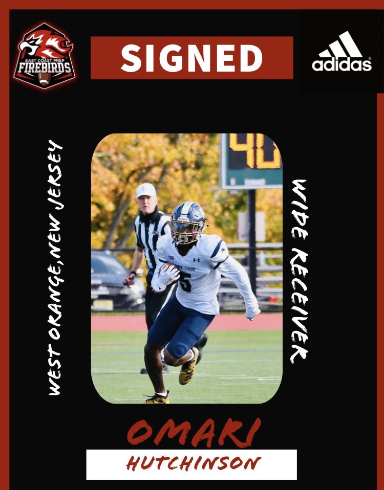 OmariHutchinso1's tweet photo. Blessed and thankful to say I will be attending East Coast Prep this upcoming Fall Semester. Thank you to @abaskerville_7, @toddavasey, @ECP_Football for all the love! https://t.co/I8Y2AxTELl