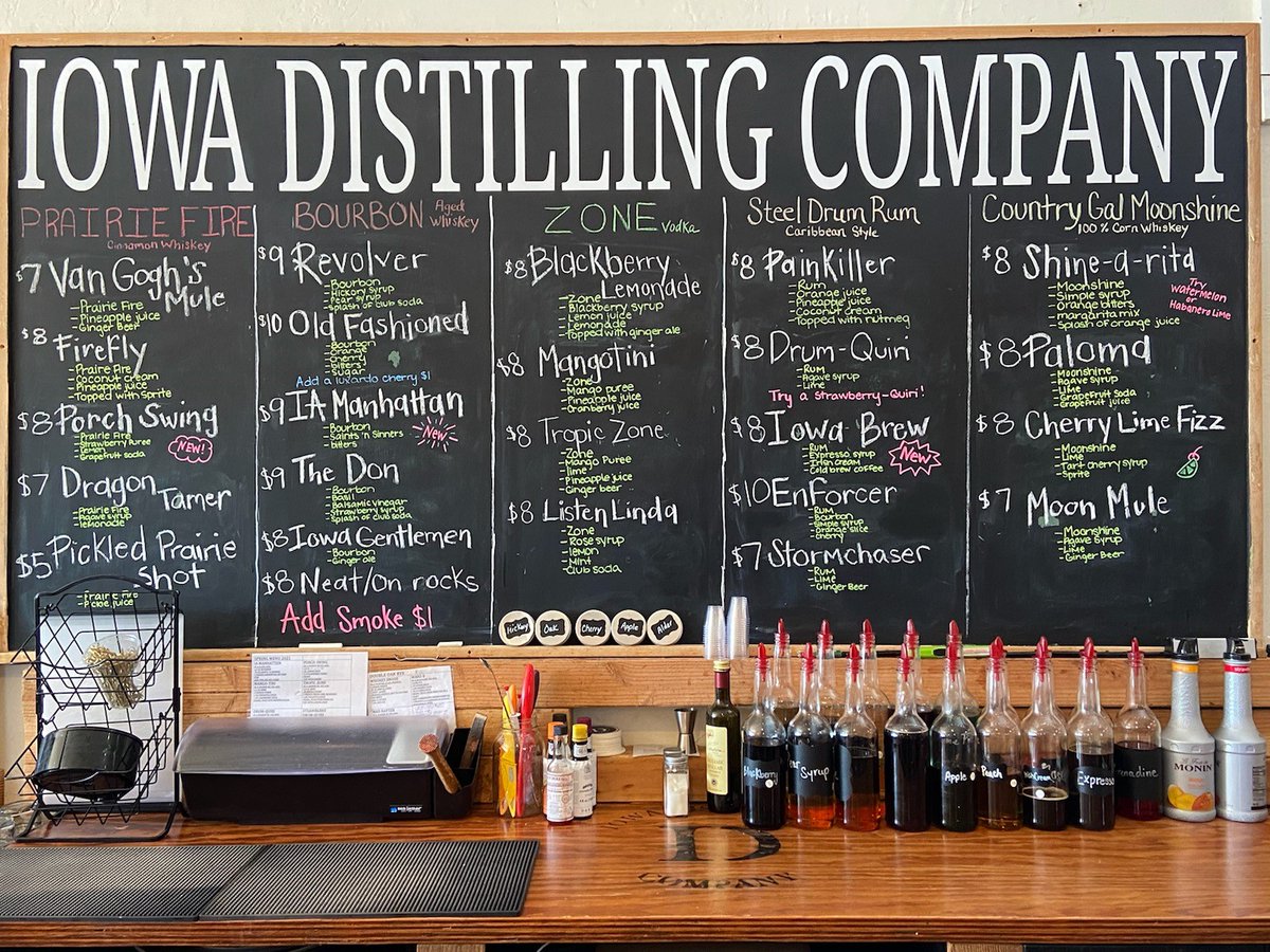 IowaDistilling's tweet photo. Announcing what you all have been waiting for: Our Spring Menu!!
#IowaDistillingCompany #cocktails #drinks #DrinkLocal #IowaDistillery #MadeInIowa #Iowa https://t.co/5vMyBJqqHW