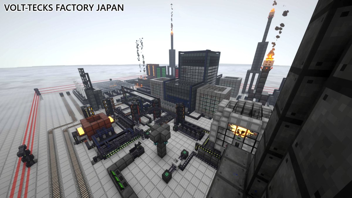 Volt Tecks Factory Japan 本日の原子力発電所の様子です その２ マインクラフト Mekanism V10 Minecraft マイクラ建築 工業化mod 原子力発電所