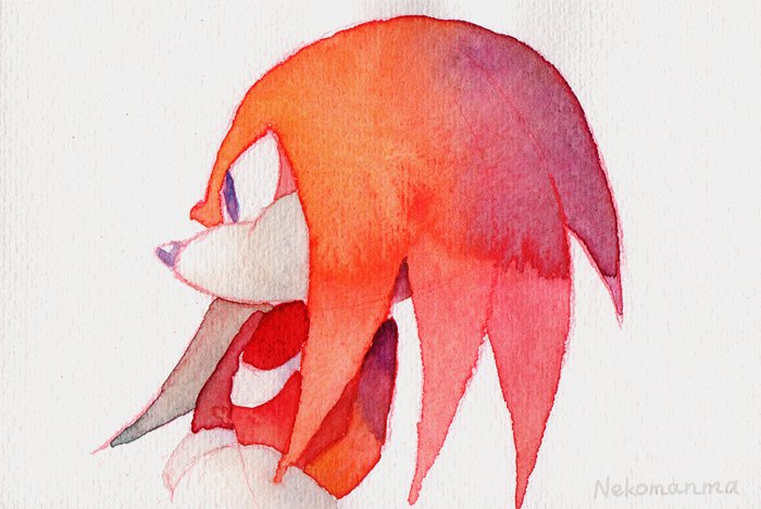 「#SonicTheHedgehog 
Why is #Knuckles tren」|NekosouL a.k.a. Nekomanmaのイラスト