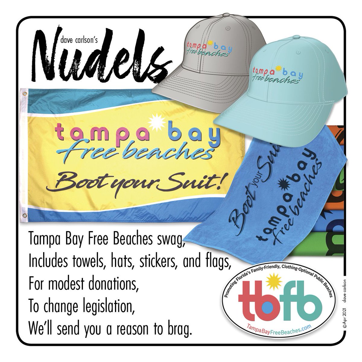Support Tampa Bay Free Beaches and hopefully we can obtain a legal clothing optional beach on the west coast of Florida.