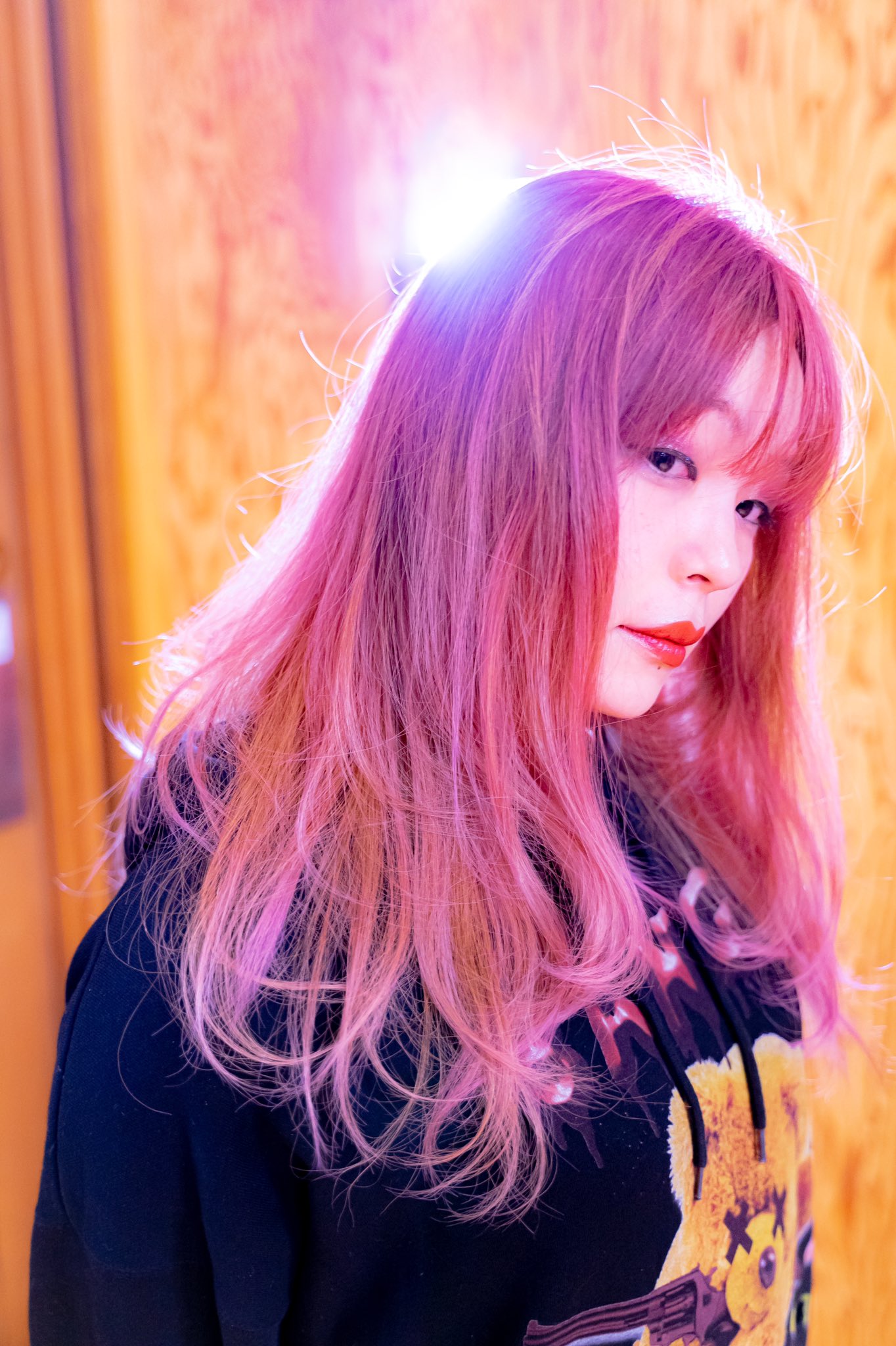 Lilly ローズピンク ピンクベージュ ローズピンクからピンクベージュから アイスピンク へのグラデーション 春真っ盛り カラー Relaxhairsalonhikari ヘアカラー ヘアスタイル カラーミューズ カラートリートメント 富山 砺波 美容室 ヘアサロン